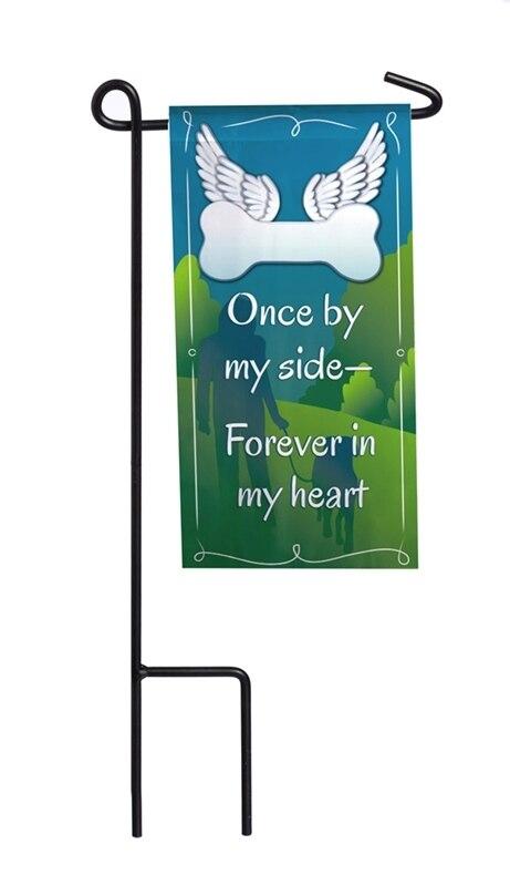 Once By Side Mini Memorial Flag With Stand - Celebrate Prints
