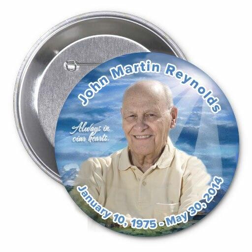 Outdoor Memorial Button Pin (Pack of 10) - Celebrate Prints