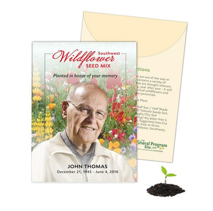 memorial wildflower seed packets Pacific Northwest Custom Wildflower Seed Packet (Pack of 10)