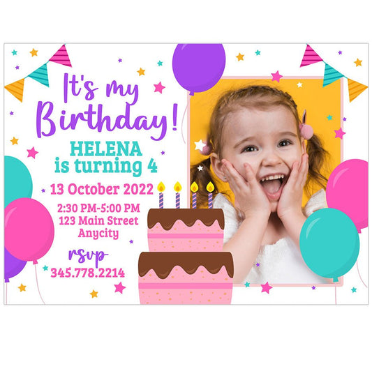 Party Kids Birthday Invitation Template - Celebrate Prints