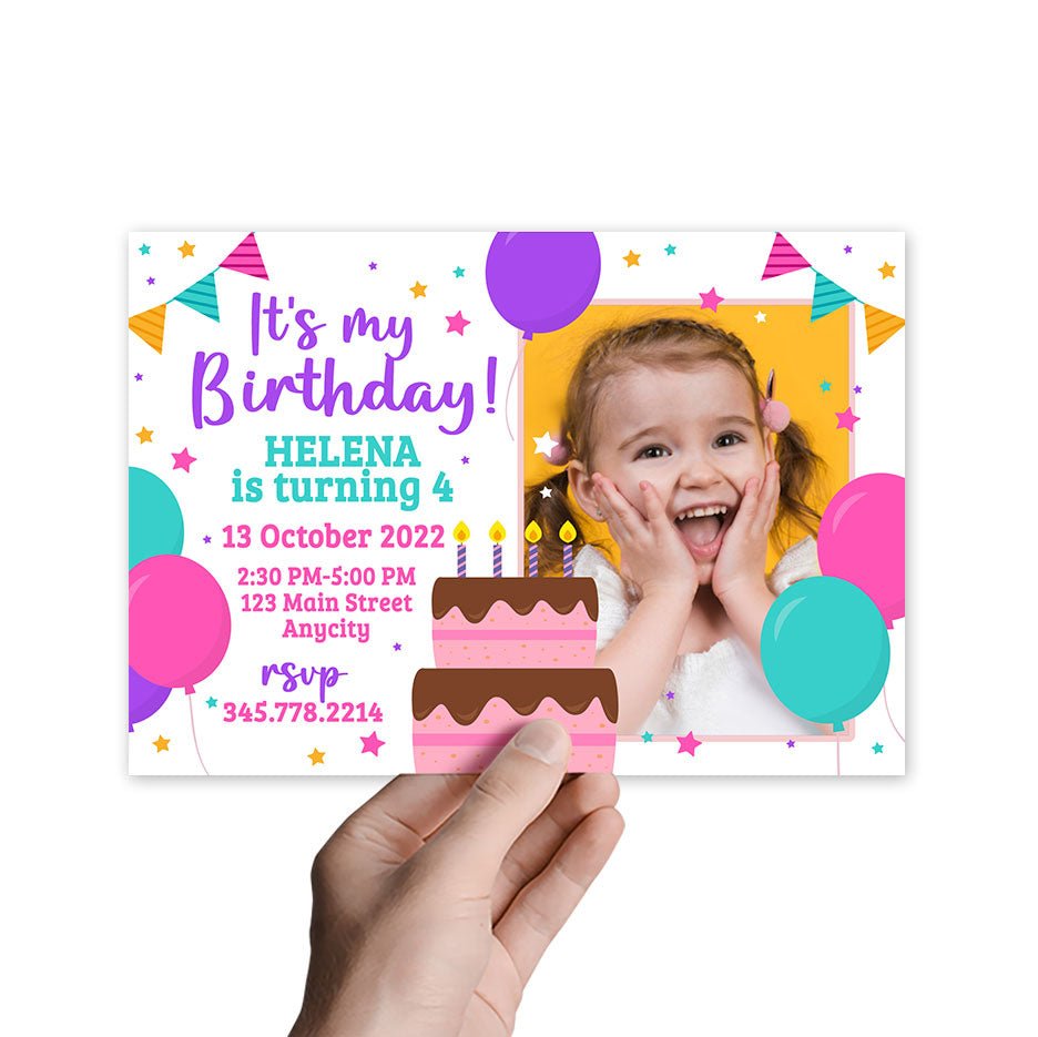 Party Kids Birthday Invitation Template - Celebrate Prints