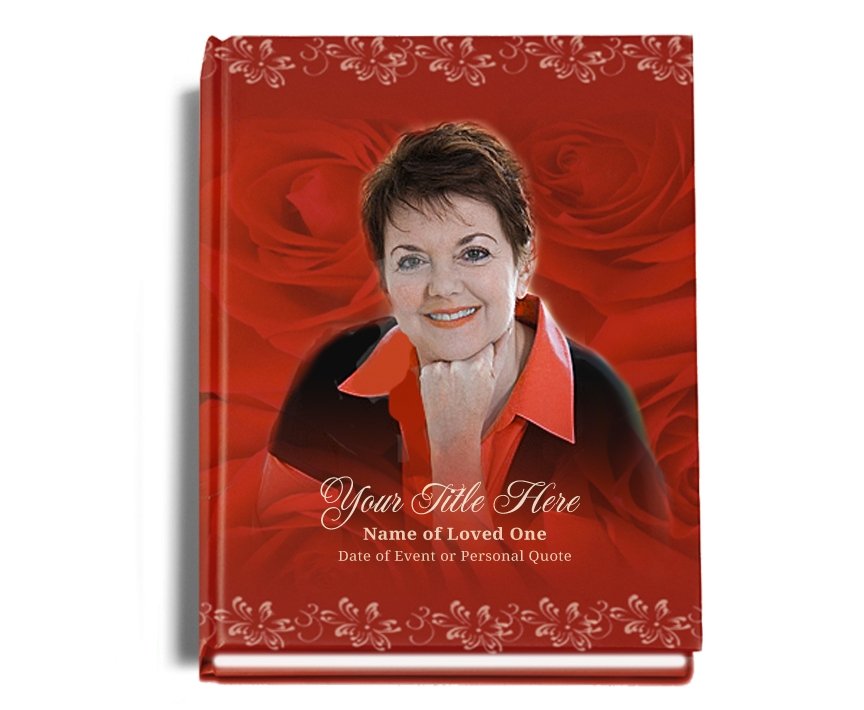 Passion Perfect Bind Memorial Funeral Guest Book - Celebrate Prints