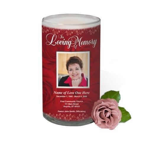 Passion Personalized Glass Memorial Candle - Celebrate Prints