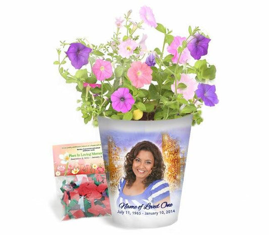 Pathway Personalized Memorial Ceramic Flower Pot - Celebrate Prints