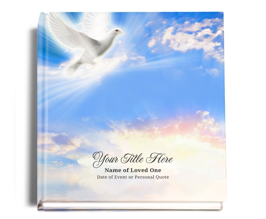 Peace Perfect Bind Memorial Funeral Guest Book - Celebrate Prints
