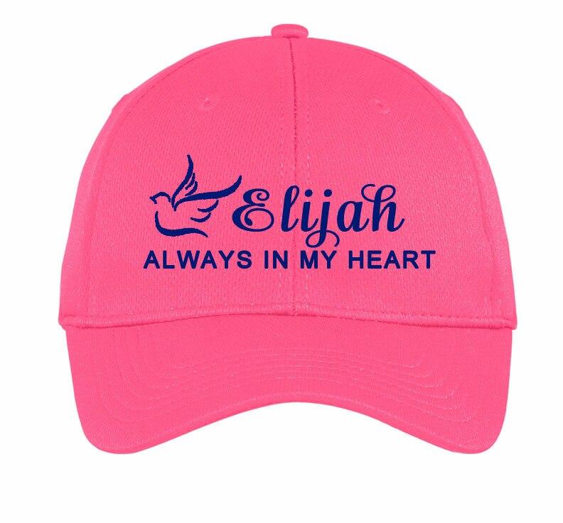 Personalized Always In My Heart Embroidered In Memory Baseball Cap - Celebrate Prints