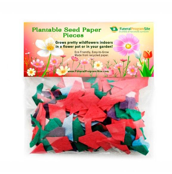 Personalized Custom Wildflower Plantable Seed Paper Pieces - Celebrate Prints