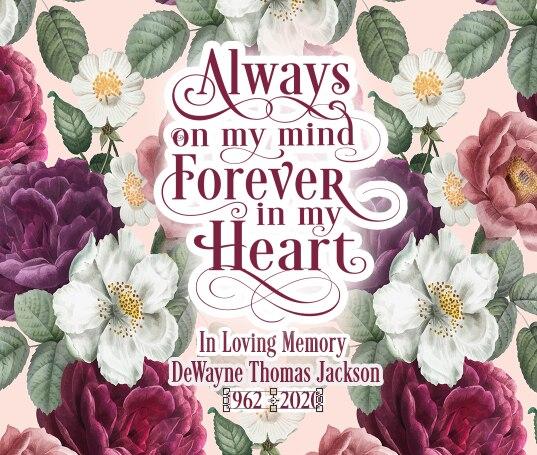 Personalized Memorial Flower Vase In Loving Memory - Tropical Flowers - Celebrate Prints