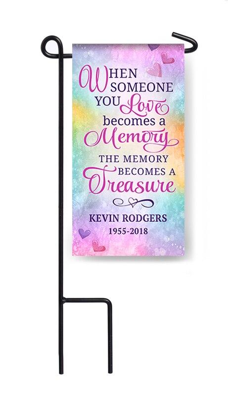 Personalized Someone You Love Mini Memorial Flag With Stand - Celebrate Prints
