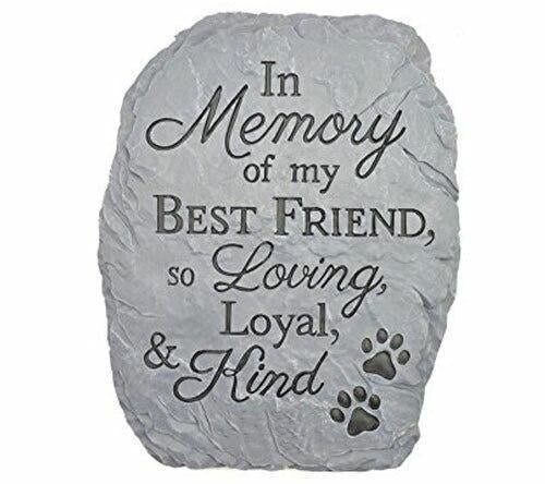 Pet Best Friend Memorial Garden Stone - Celebrate Prints