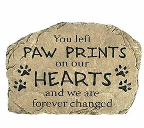 Pet Paw Prints Memorial Garden Stepping Stone - Celebrate Prints