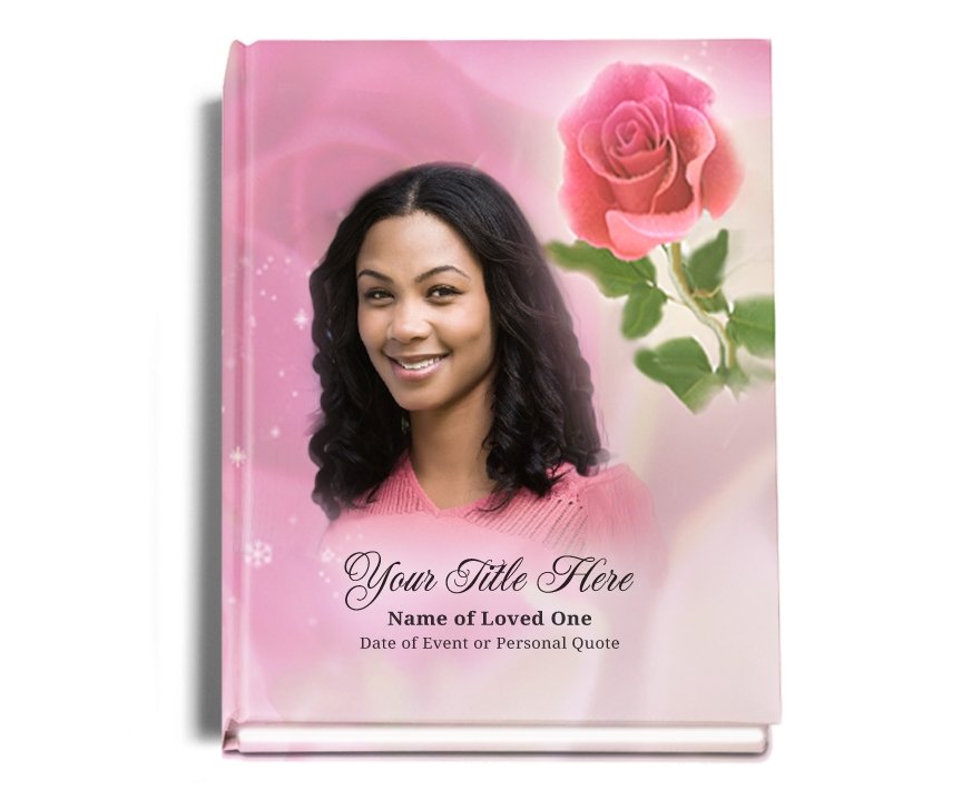 Petals Perfect Bind Funeral Guest Book 8x10 - Celebrate Prints