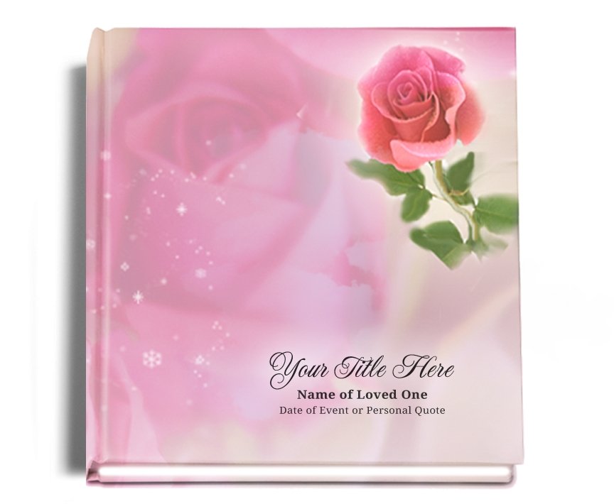 Petals Perfect Bind Funeral Guest Book 8x10 - Celebrate Prints