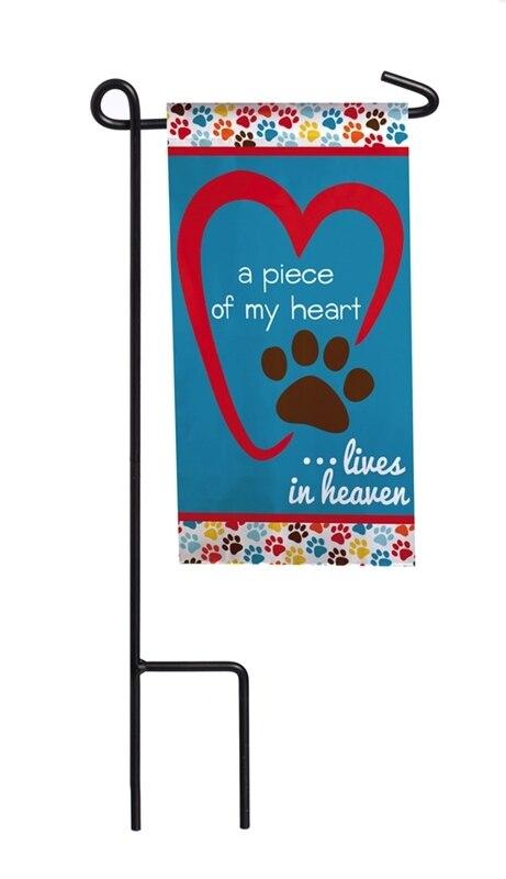 Piece of My Heart Mini Memorial Flag With Stand - Celebrate Prints