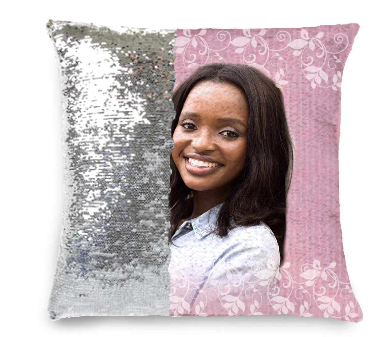 Photo pillow cheap sequin