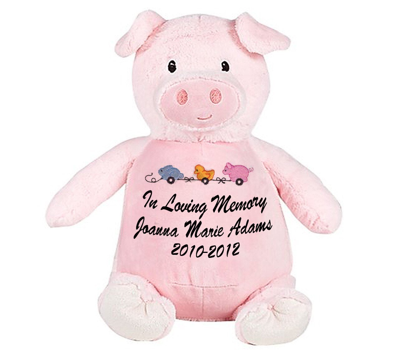 Pink Piggie Memorial Stuffed Animal Urn - Celebrate Prints