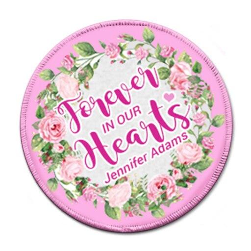 Pink Wreath In Memory Of Patch - Celebrate Prints