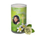 Plumeria Cross Personalized Glass Memorial Candle - Celebrate Prints