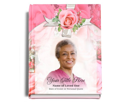 Precious Perfect Bind Memorial Funeral Guest Book - Celebrate Prints