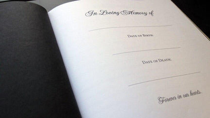Precious Perfect Bind Memorial Funeral Guest Book - Celebrate Prints