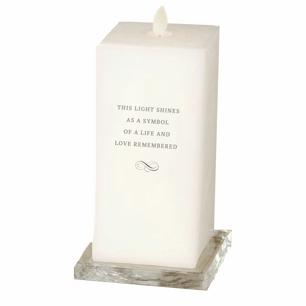 Principle Square Dancing Wick LED Memorial Candle - Celebrate Prints
