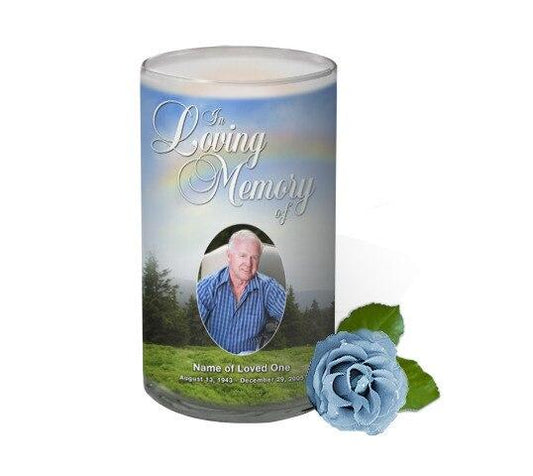 Promise Personalized Glass Memorial Candle - Celebrate Prints