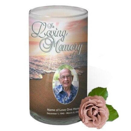 Radiance Glass Personalized Memorial Candle - Celebrate Prints