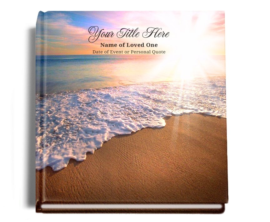 Radiance Perfect Bind Memorial Funeral Guest Book - Celebrate Prints