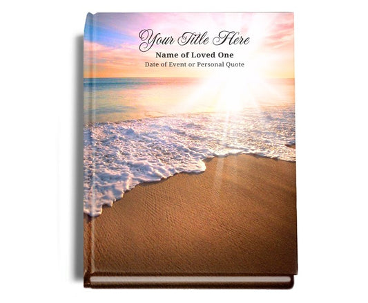Radiance Perfect Bind Memorial Funeral Guest Book - Celebrate Prints