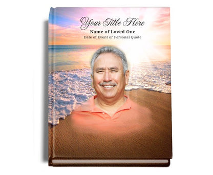 Radiance Perfect Bind Memorial Funeral Guest Book - Celebrate Prints