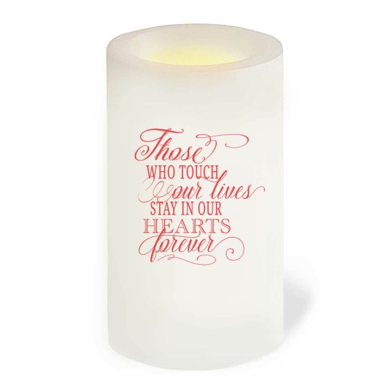 Red Roses Personalized Flameless LED Memorial Candle - Celebrate Prints