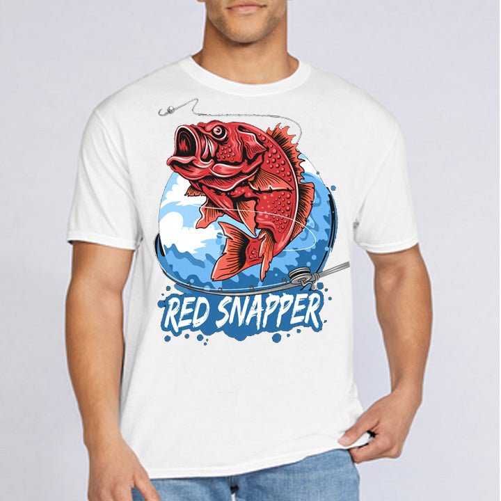 Red Snapper Fishing Fisherman T-Shirt - Celebrate Prints