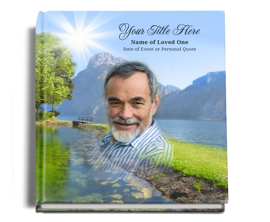 Reflection Perfect Bind Memorial Funeral Guest Book - Celebrate Prints