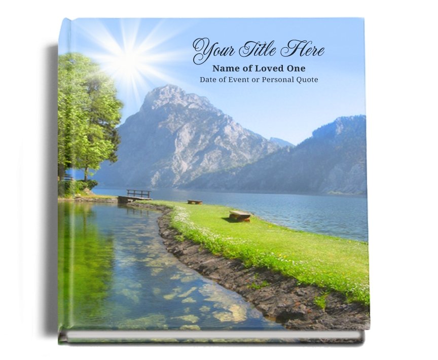 Reflection Perfect Bind Memorial Funeral Guest Book - Celebrate Prints