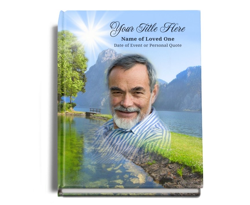 Reflection Perfect Bind Memorial Funeral Guest Book - Celebrate Prints