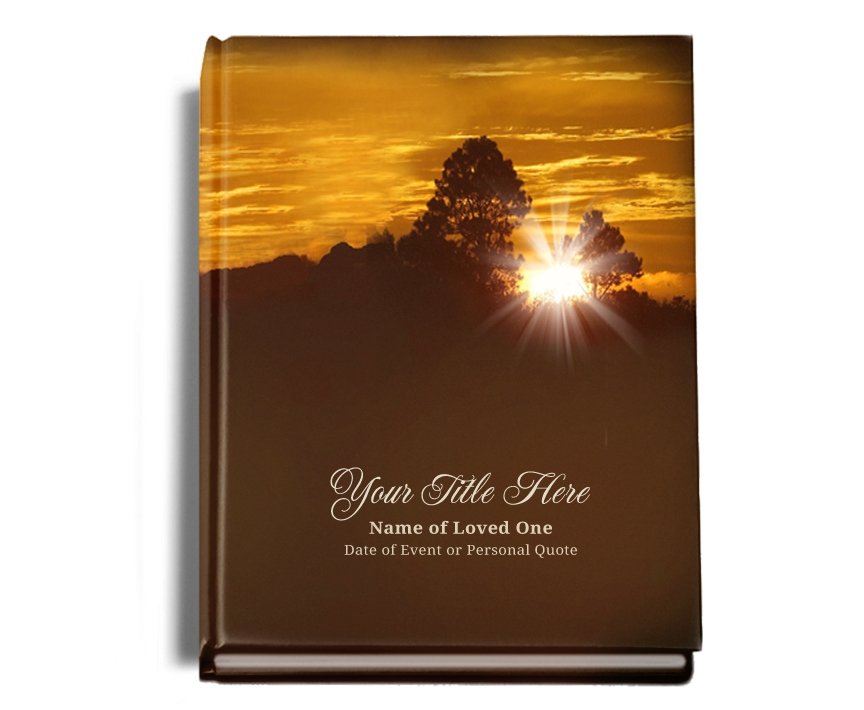 Renewal Perfect Bind Memorial Funeral Guest Book - Celebrate Prints