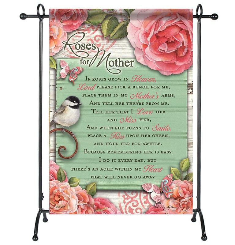 Roses For Mother Garden or Cemetery Flag - Celebrate Prints