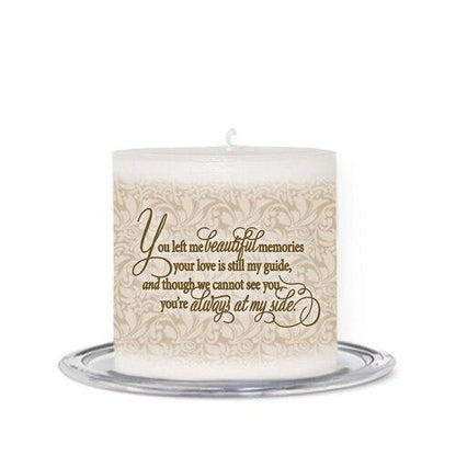 Sandstone Personalized Small Wax Memorial Candle - Celebrate Prints