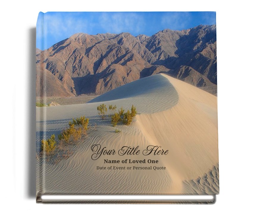 Sandy Perfect Bind Memorial Funeral Guest Book - Celebrate Prints