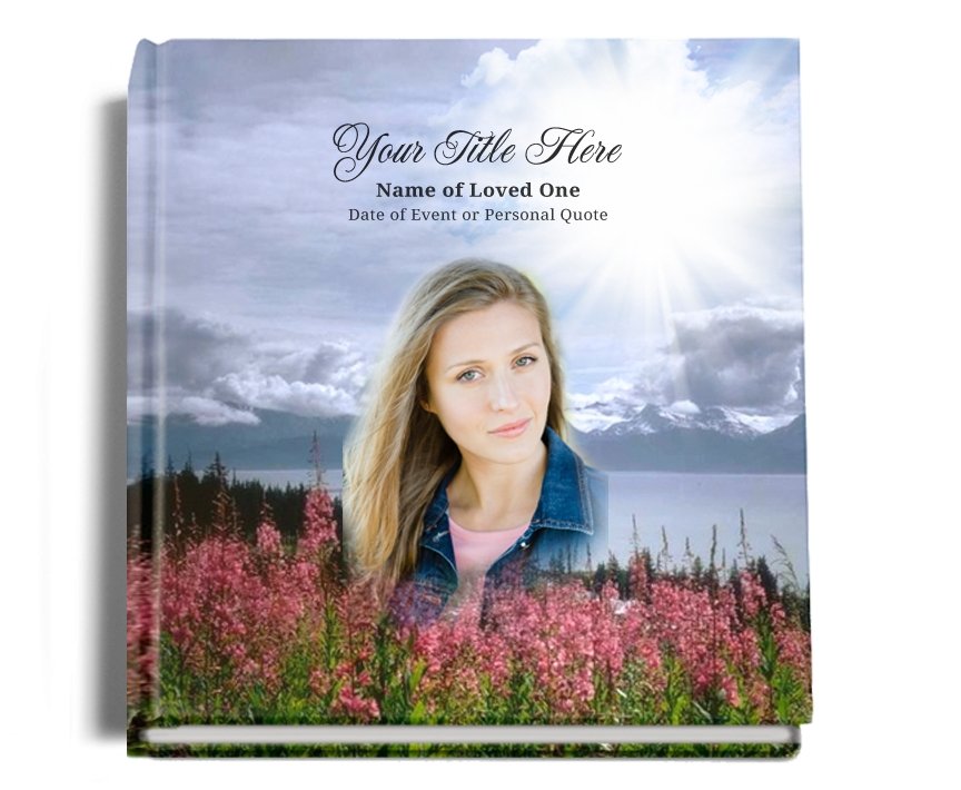 Seasons Perfect Bind Memorial Funeral Guest Book - Celebrate Prints