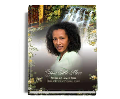 Serene Perfect Bind Memorial Funeral Guest Book - Celebrate Prints