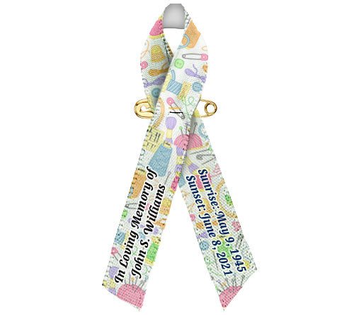 Sewing Memorial Awareness Ribbon - Pack of 10 - Celebrate Prints