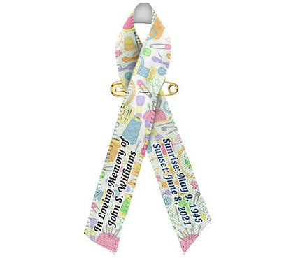 Plaid Memorial Awareness Ribbon - Pack of 10 - Celebrate Prints