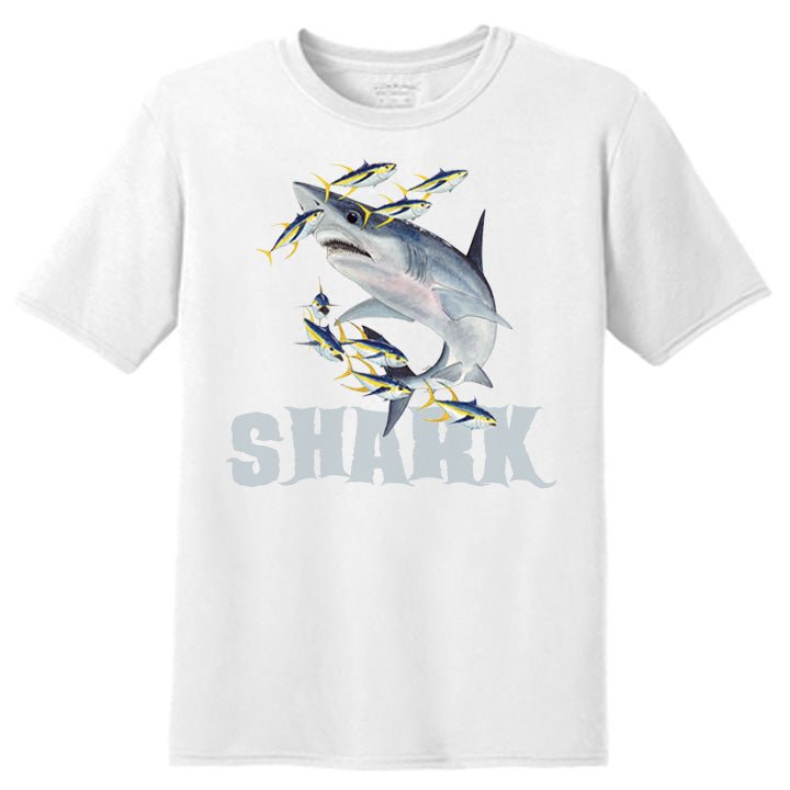Shark Fishing Fisherman T-Shirt - Celebrate Prints