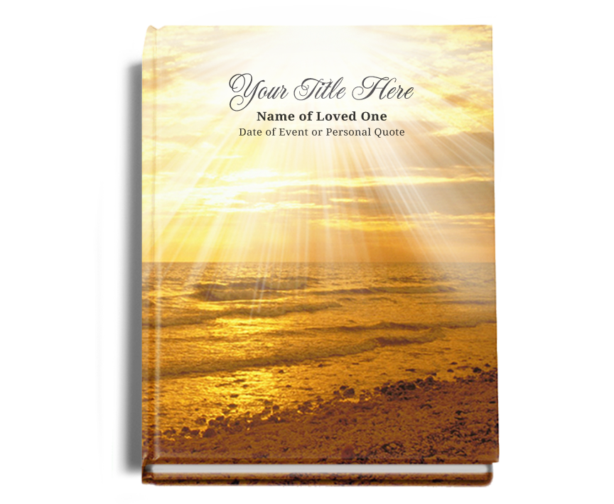 Shine Perfect Bind Memorial Funeral Guest Book