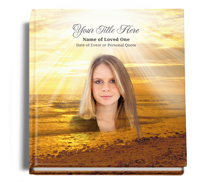 Shine Perfect Bind Memorial Funeral Guest Book