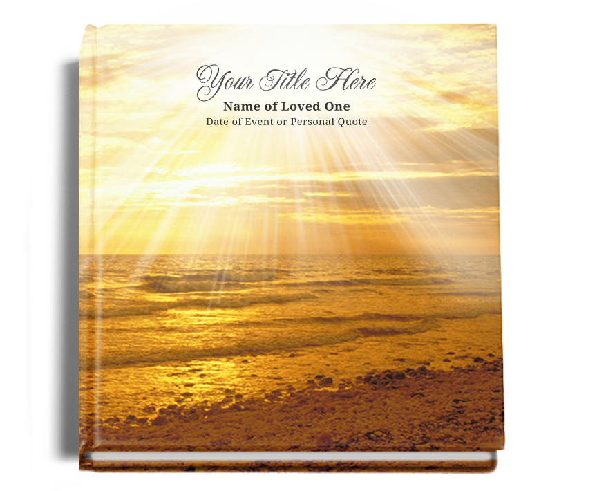 Shine Perfect Bind Memorial Funeral Guest Book