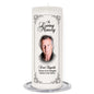 Signature Personalized Wax Pillar Memorial Candle - Celebrate Prints