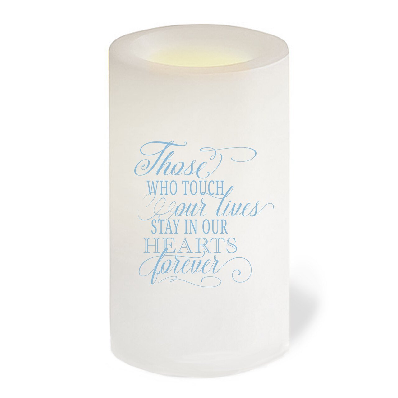 Simple Personalized Flameless LED Memorial Candle - Celebrate Prints