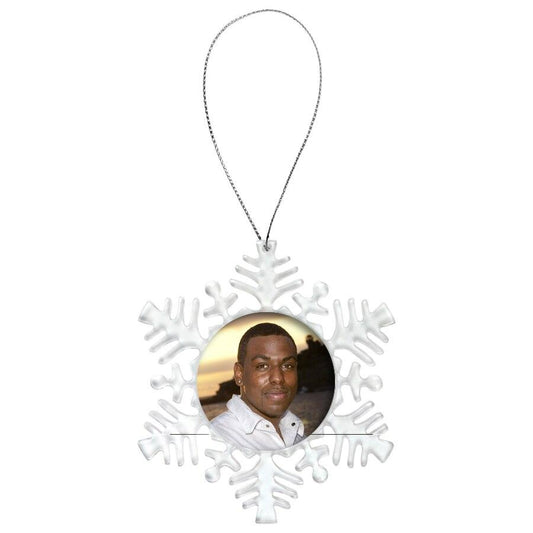Snowflake In Loving Memory Christmas Ornament - Celebrate Prints